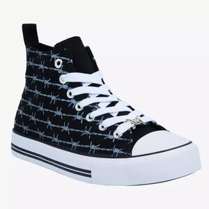 Barbed Wire Hi-Top Sneakers